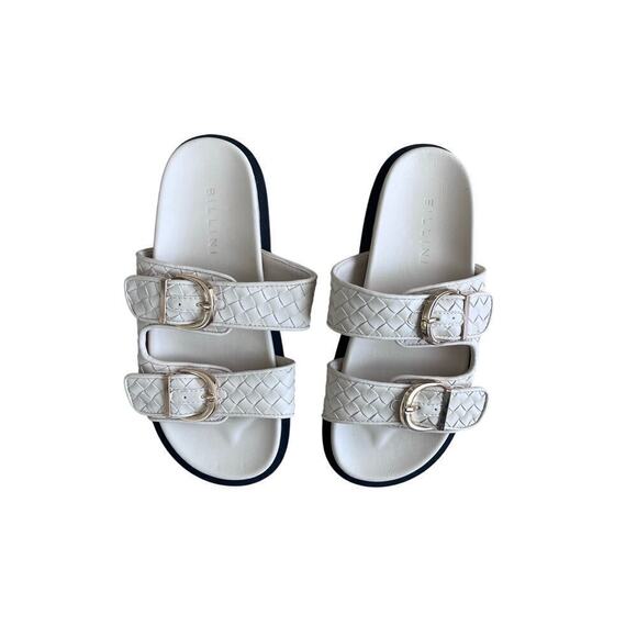 Billini Shoes - Billini Talon Woven Sandal in Cream Size 6